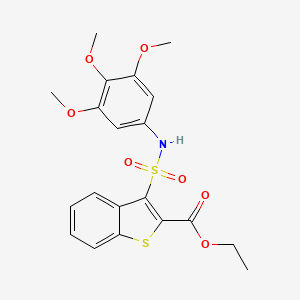 B2809840 Ethyl 3-[(3,4,5-trimethoxyphenyl)sulfamoyl]-1-benzothiophene-2-carboxylate CAS No. 932354-21-7