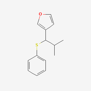 3-[2-Methyl-1-(phenylsulfanyl)propyl]furan