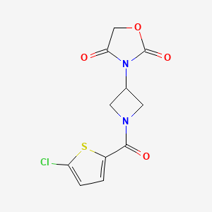 3-(1-(5-Chlorothiophene-2-carbonyl)azetidin-3-yl)oxazolidine-2,4-dione