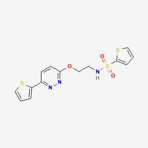 N-(2-((6-(thiophen-2-yl)pyridazin-3-yl)oxy)ethyl)thiophene-2-sulfonamide