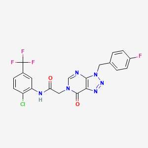 N-(2-chloro-5-(trifluoromethyl)phenyl)-2-(3-(4-fluorobenzyl)-7-oxo-3H-[1,2,3]triazolo[4,5-d]pyrimidin-6(7H)-yl)acetamide