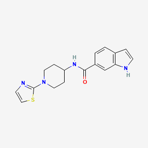 N-(1-(thiazol-2-yl)piperidin-4-yl)-1H-indole-6-carboxamide