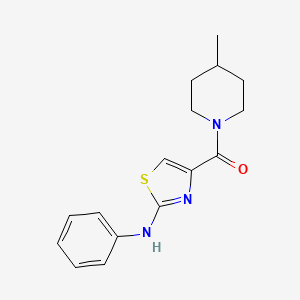 (4-Methylpiperidin-1-yl)(2-(phenylamino)thiazol-4-yl)methanone