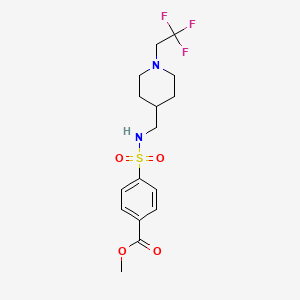Methyl 4-[[1-(2,2,2-trifluoroethyl)piperidin-4-yl]methylsulfamoyl]benzoate