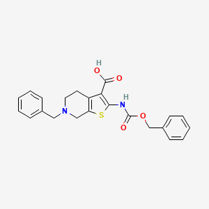 6-Benzyl-2-(phenylmethoxycarbonylamino)-5,7-dihydro-4H-thieno[2,3-c]pyridine-3-carboxylic acid