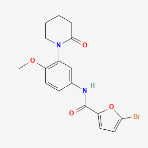 5-bromo-N-(4-methoxy-3-(2-oxopiperidin-1-yl)phenyl)furan-2-carboxamide