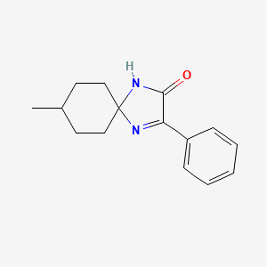 8-Methyl-3-phenyl-1,4-diazaspiro[4.5]dec-3-en-2-one