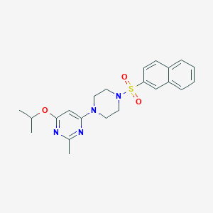 4-Isopropoxy-2-methyl-6-(4-(naphthalen-2-ylsulfonyl)piperazin-1-yl)pyrimidine