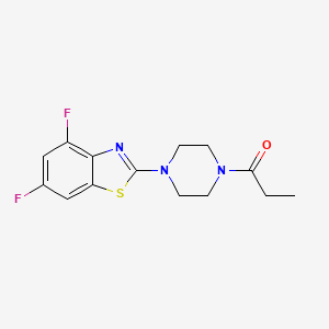 4,6-Difluoro-2-(4-propionylpiperazin-1-yl)-1,3-benzothiazole