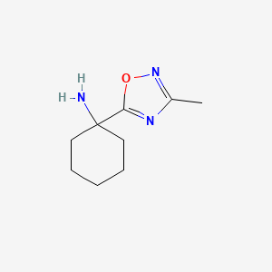 [1-(3-Methyl-1,2,4-oxadiazol-5-yl)cyclohexyl]amine