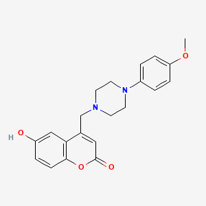 6-Hydroxy-4-[[4-(4-methoxyphenyl)piperazin-1-yl]methyl]chromen-2-one