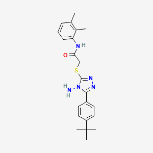 2-[[4-amino-5-(4-tert-butylphenyl)-1,2,4-triazol-3-yl]sulfanyl]-N-(2,3-dimethylphenyl)acetamide