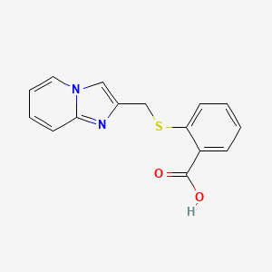 2-[({Imidazo[1,2-a]pyridin-2-yl}methyl)sulfanyl]benzoic acid