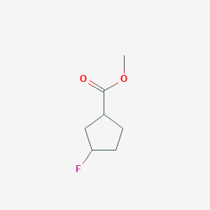 molecular formula C7H11FO2 B2809973 Methyl 3-fluorocyclopentane-1-carboxylate CAS No. 1876865-33-6