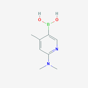 molecular formula C8H15BCl2N2O2 B2809975 (6-(Dimethylamino)-4-methylpyridin-3-yl)boronic acid CAS No. 535934-70-4