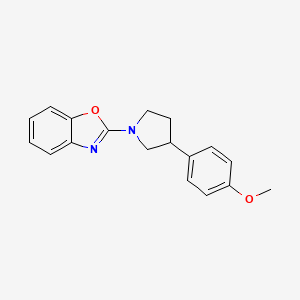 2-[3-(4-Methoxyphenyl)pyrrolidin-1-yl]-1,3-benzoxazole