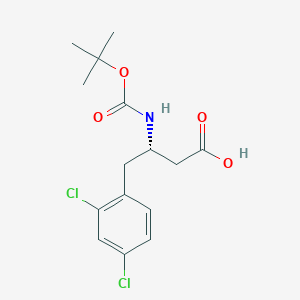 molecular formula C15H19Cl2NO4 B2810128 Boc-(S)-3-Amino-4-(2,4-dichloro-phenyl)-butyric acid CAS No. 270063-48-4