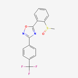 Methyl 2-{3-[4-(trifluoromethyl)phenyl]-1,2,4-oxadiazol-5-yl}phenyl sulfoxide