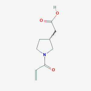 2-[(3R)-1-Prop-2-enoylpyrrolidin-3-yl]acetic acid