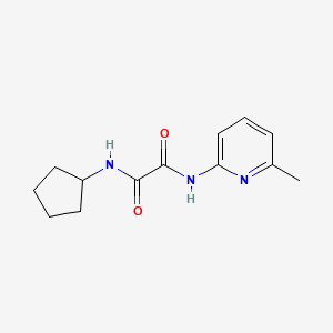 molecular formula C13H17N3O2 B2810166 N1-cyclopentyl-N2-(6-methylpyridin-2-yl)oxalamide CAS No. 920355-10-8