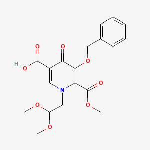 5-(Benzyloxy)-1-(2,2-dimethoxyethyl)-6-(methoxycarbonyl)-4-oxo-1,4-dihydropyridine-3-carboxylic acid
