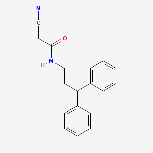 2-cyano-N-(3,3-diphenylpropyl)acetamide