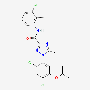 N-(3-chloro-2-methylphenyl)-1-(2,4-dichloro-5-isopropoxyphenyl)-5-methyl-1H-1,2,4-triazole-3-carboxamide