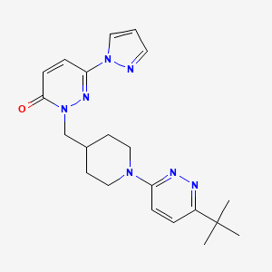 2-{[1-(6-tert-butylpyridazin-3-yl)piperidin-4-yl]methyl}-6-(1H-pyrazol-1-yl)-2,3-dihydropyridazin-3-one