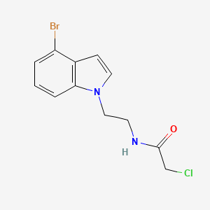 N-[2-(4-Bromoindol-1-yl)ethyl]-2-chloroacetamide