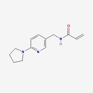N-[(6-Pyrrolidin-1-ylpyridin-3-yl)methyl]prop-2-enamide