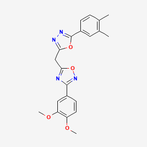 N-(4-fluorobenzyl)-1-methyl-2,4-dioxo-3-(2-oxo-2-pyrrolidin-1-ylethyl)-1,2,3,4-tetrahydroquinazoline-6-sulfonamide