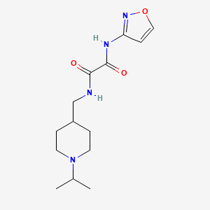 molecular formula C14H22N4O3 B2810331 N1-((1-isopropylpiperidin-4-yl)methyl)-N2-(isoxazol-3-yl)oxalamide CAS No. 946382-58-7