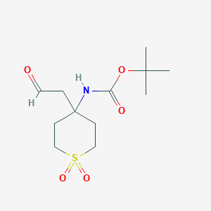 tert-Butyl (1,1-dioxido-4-(2-oxoethyl)tetrahydro-2H-thiopyran-4-yl)carbamate