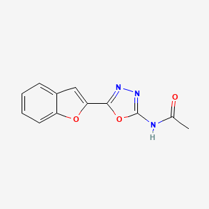 N-(5-(benzofuran-2-yl)-1,3,4-oxadiazol-2-yl)acetamide