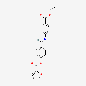 [4-[(4-Ethoxycarbonylphenyl)iminomethyl]phenyl] furan-2-carboxylate