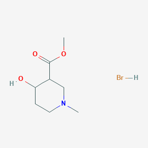 Methyl 4-hydroxy-1-methylpiperidine-3-carboxylate hydrobromide