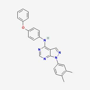 1-(3,4-dimethylphenyl)-N-(4-phenoxyphenyl)-1H-pyrazolo[3,4-d]pyrimidin-4-amine