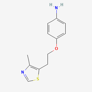 4-[2-(4-Methyl-1,3-thiazol-5-YL)ethoxy]aniline