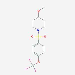 4-Methoxy-1-((4-(trifluoromethoxy)phenyl)sulfonyl)piperidine