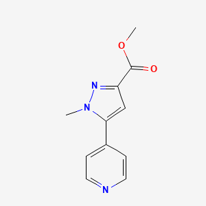 methyl 1-methyl-5-(pyridin-4-yl)-1H-pyrazole-3-carboxylate