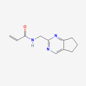 molecular formula C11H13N3O B2810496 N-(6,7-Dihydro-5H-cyclopenta[d]pyrimidin-2-ylmethyl)prop-2-enamide CAS No. 2194024-10-5