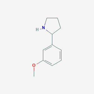 molecular formula C11H15NO B028105 2-(3-甲氧基苯基)吡咯烷 CAS No. 103861-77-4