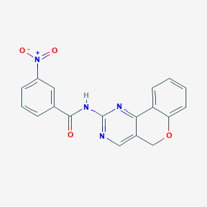 N-(5H-chromeno[4,3-d]pyrimidin-2-yl)-3-nitrobenzenecarboxamide