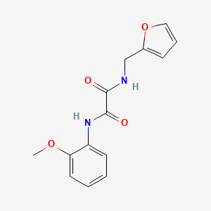 molecular formula C14H14N2O4 B2810527 N-(furan-2-ylmethyl)-N'-(2-methoxyphenyl)oxamide CAS No. 352013-19-5