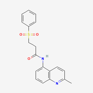 N-(2-methylquinolin-5-yl)-3-(phenylsulfonyl)propanamide