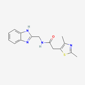 N-((1H-benzo[d]imidazol-2-yl)methyl)-2-(2,4-dimethylthiazol-5-yl)acetamide