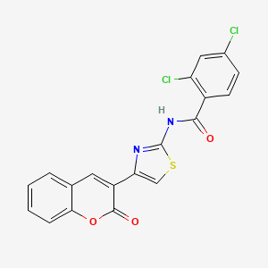 2,4-dichloro-N-[4-(2-oxo-2H-chromen-3-yl)-1,3-thiazol-2-yl]benzamide