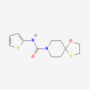 N-(thiophen-2-yl)-1-oxa-4-thia-8-azaspiro[4.5]decane-8-carboxamide