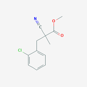 Methyl 3-(2-chlorophenyl)-2-cyano-2-methylpropanoate