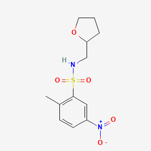 [(2-Methyl-5-nitrophenyl)sulfonyl](oxolan-2-ylmethyl)amine